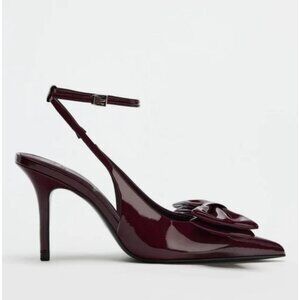 ZARA SLING BACK BOW HEELS